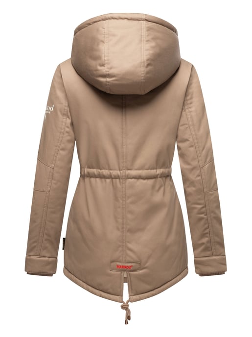 Chaqueta de invierno Marikoo Manolya para mujer con exterior de algodón y forro de borreguito - Image 4