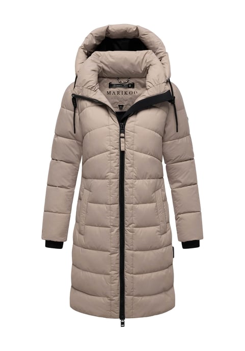 Abrigo de invierno Marikoo Kaltnäschen para mujer con capucha desmontable - Image 1