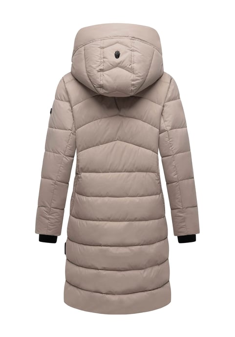 Abrigo de invierno Marikoo Kaltnäschen para mujer con capucha desmontable - Image 3