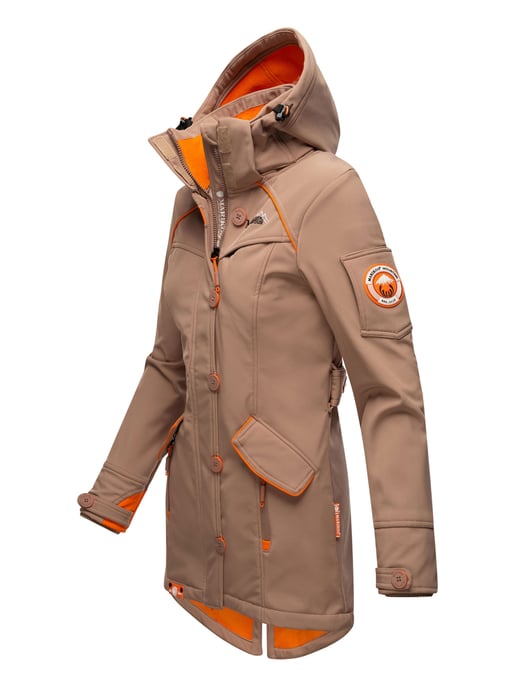 Marikoo chaqueta softshell mujer – Soulinaa, impermeable con capucha desmontable - Image 3