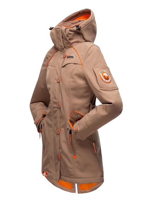 Marikoo chaqueta softshell mujer – Soulinaa, impermeable con capucha desmontable - Image 4
