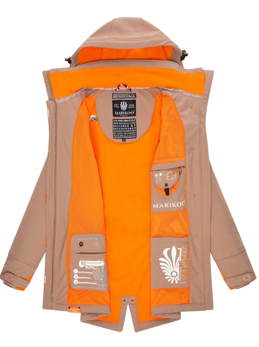 Marikoo chaqueta softshell mujer – Soulinaa, impermeable con capucha desmontable - Image 6