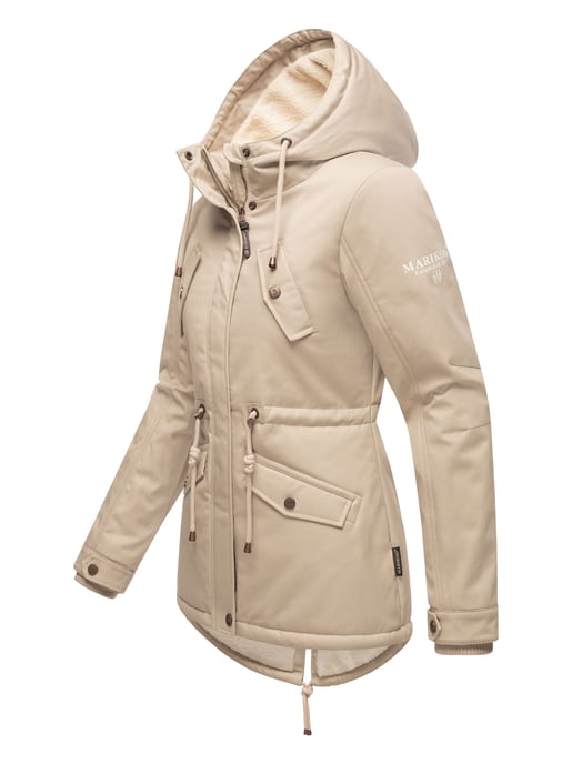 Chaqueta de invierno Marikoo Manolya para mujer con exterior de algodón y forro de borreguito - Image 3