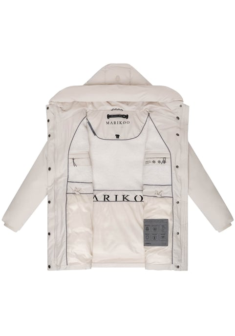 Chaqueta de invierno Marikoo Delilah para mujer con forro polar y cintura ajustable - Image 4