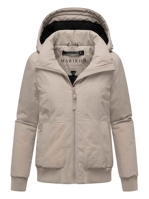 Chaqueta de invierno Marikoo Mooni 16 para mujer estilo bomber con capucha - Image 1