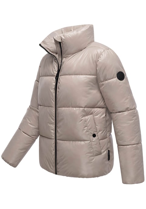 Chaqueta de invierno Marikoo Hazalee para mujer estilo puffer con acabado brillante - Image 2