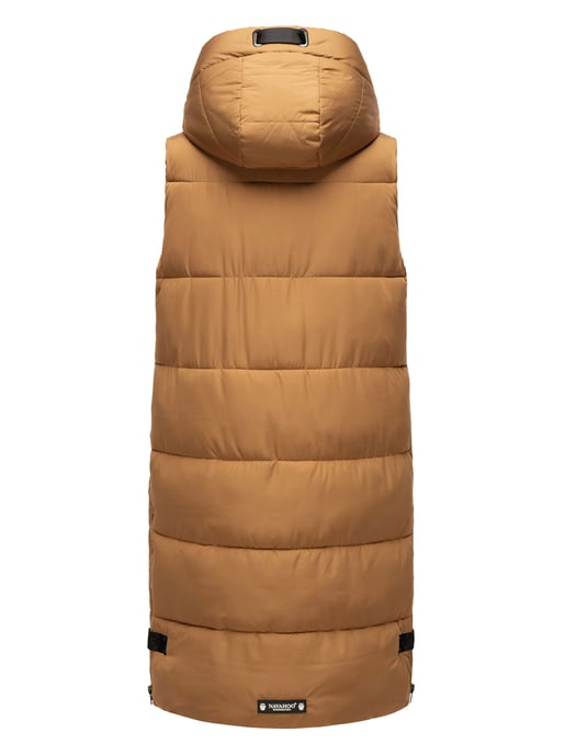 Navahoo chaleco acolchado para mujer Schnuffelchen – Largo & con capucha - Image 4