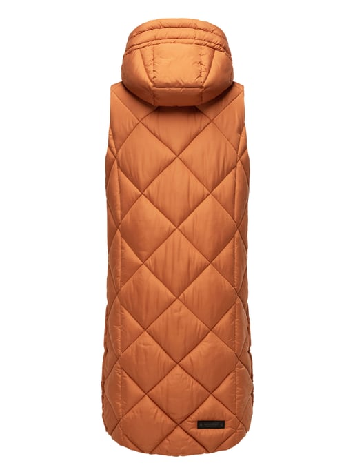 Navahoo chaleco acolchado largo para mujer Schnuckel – Moderno & con capucha - Image 4
