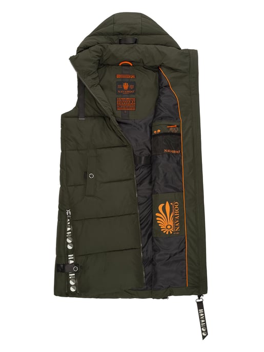 Navahoo chaleco acolchado para mujer Schnuffelchen – Largo & con capucha - Image 5