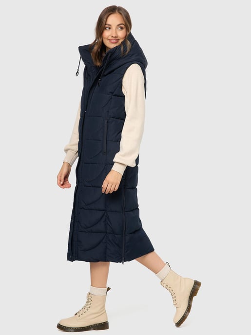 Navahoo chaleco acolchado para mujer Brezelchen – Largo & Cálido - Image 6