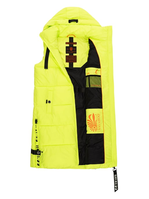 Navahoo chaleco acolchado para mujer Schnuffelchen – Largo & con capucha - Image 5