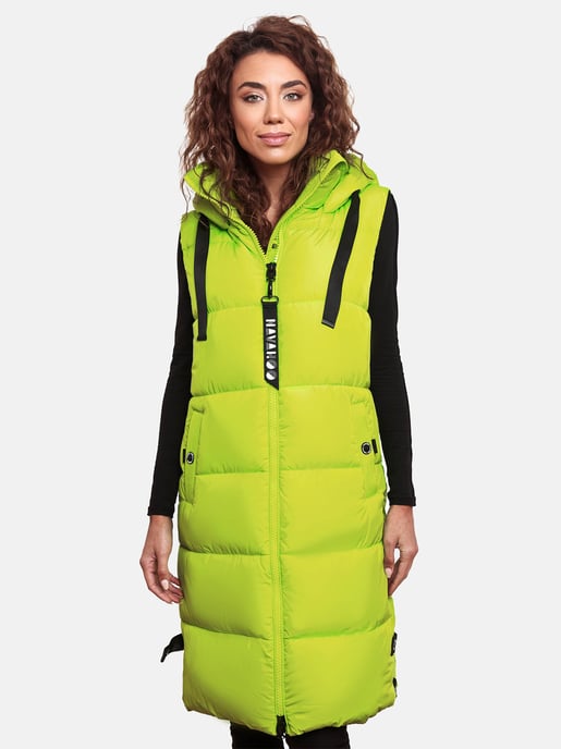 Navahoo chaleco acolchado para mujer Schnuffelchen – Largo & con capucha - Image 6