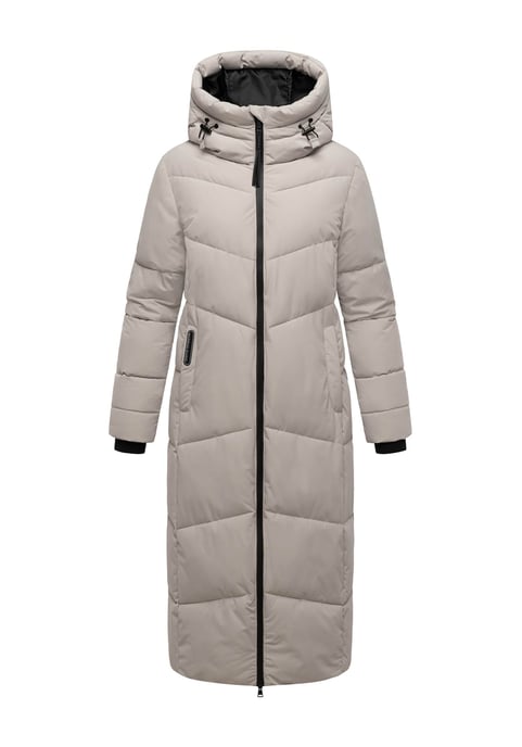 Abrigo acolchado de invierno Marikoo Firella para mujer con capucha y cremallera bidireccional - Image 1