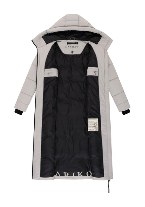 Abrigo acolchado de invierno Marikoo Firella para mujer con capucha y cremallera bidireccional - Image 4