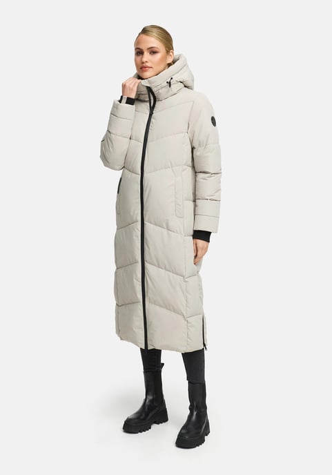 Abrigo acolchado de invierno Marikoo Firella para mujer con capucha y cremallera bidireccional - Image 5