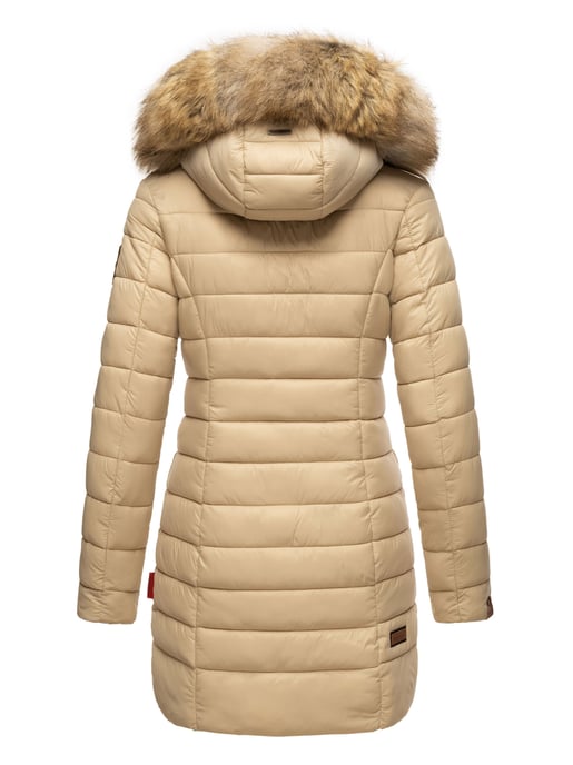 Chaqueta Marikoo Rose para mujer con diseño acolchado y cuello de pelo sintético desmontable - Image 5