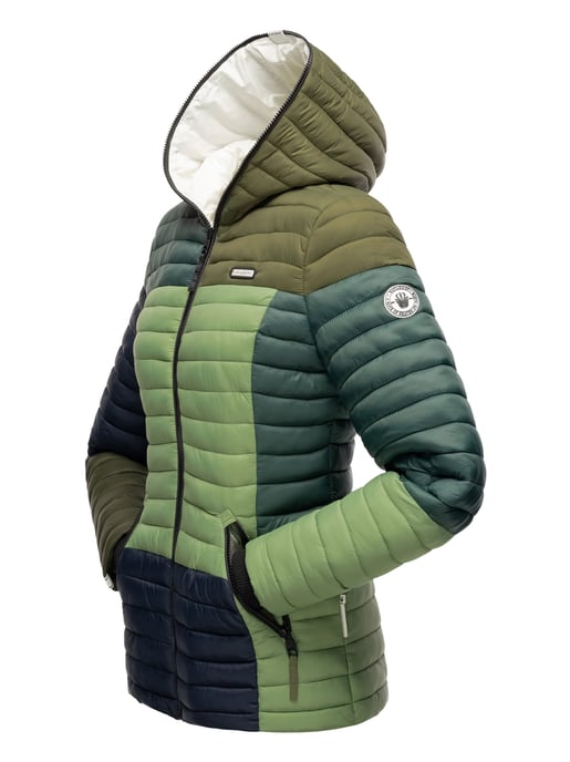 Navahoo Chaqueta acolchada Multikulti para mujer – Ligera, Moderna & Con Diseño Colour-Blocking - Image 4