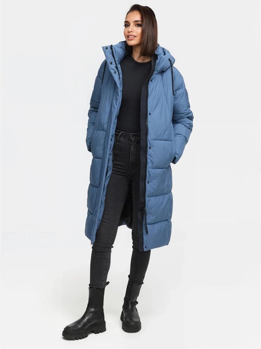 Abrigo acolchado largo de invierno Marikoo Tabiaa XVI para mujer con capucha y forro polar - Image 6