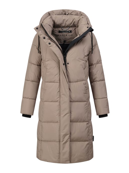 Abrigo acolchado largo de invierno Marikoo Tabiaa XVI para mujer con capucha y forro polar - Image 1