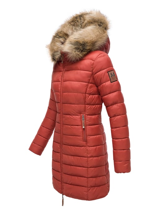 Chaqueta Marikoo Rose para mujer con diseño acolchado y cuello de pelo sintético desmontable - Image 3