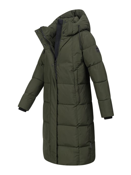 Abrigo acolchado largo de invierno Marikoo Tabiaa XVI para mujer con capucha y forro polar - Image 3