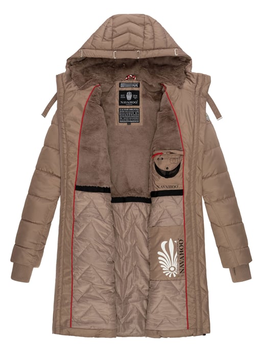 Navahoo Alpenveilchen chaqueta acolchada mujer invierno – Cálida, larga & moderna - Image 6