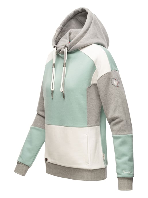 Navahoo sudadera con capucha mujer Babykätzchen – Multicolor & Cálida - Image 2