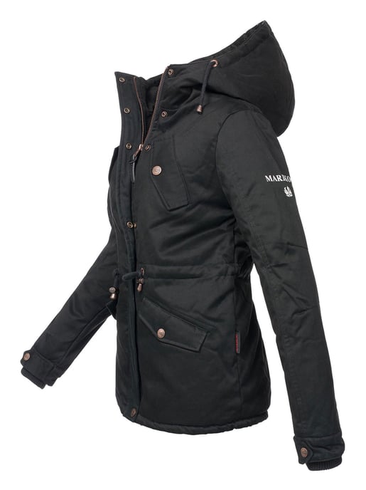 Chaqueta de invierno Marikoo Manolya para mujer con exterior de algodón y forro de borreguito - Image 2