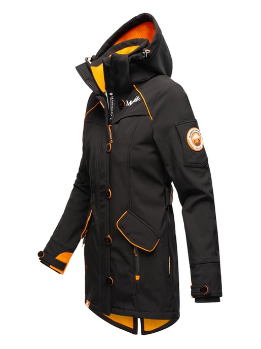 Marikoo chaqueta softshell mujer – Soulinaa, impermeable con capucha desmontable - Image 3