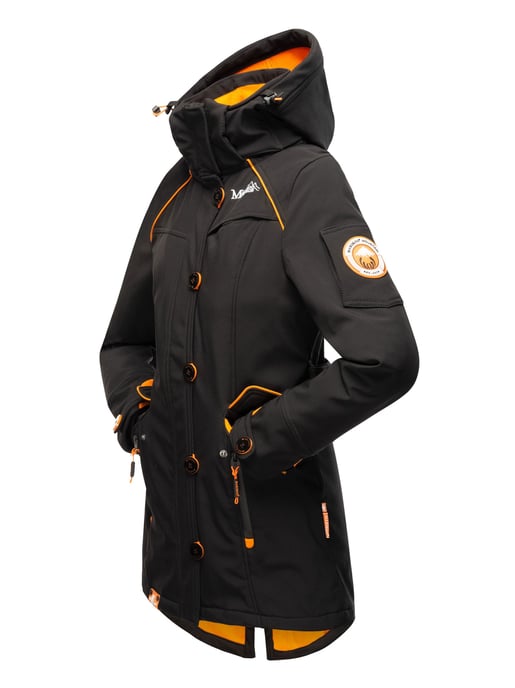 Marikoo chaqueta softshell mujer – Soulinaa, impermeable con capucha desmontable - Image 4
