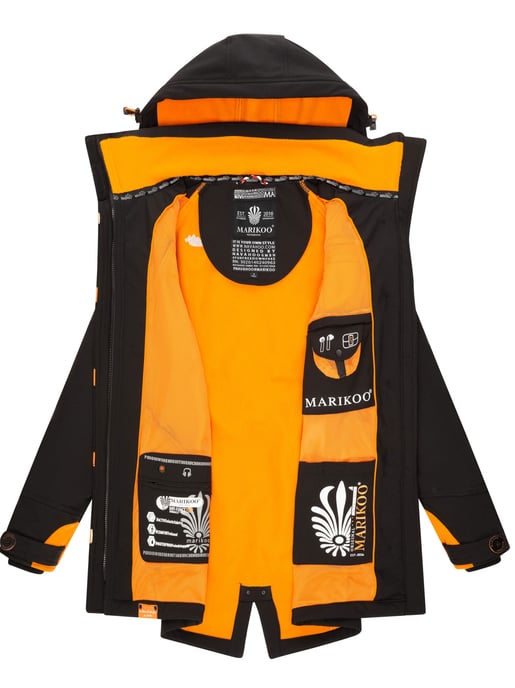 Marikoo chaqueta softshell mujer – Soulinaa, impermeable con capucha desmontable - Image 6