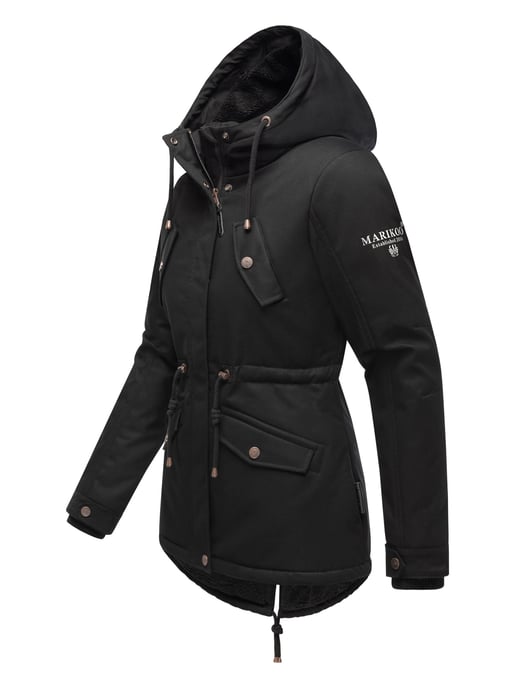 Chaqueta de invierno Marikoo Manolya para mujer con exterior de algodón y forro de borreguito - Image 3