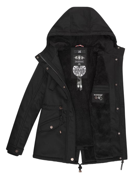 Chaqueta de invierno Marikoo Manolya para mujer con exterior de algodón y forro de borreguito - Image 5