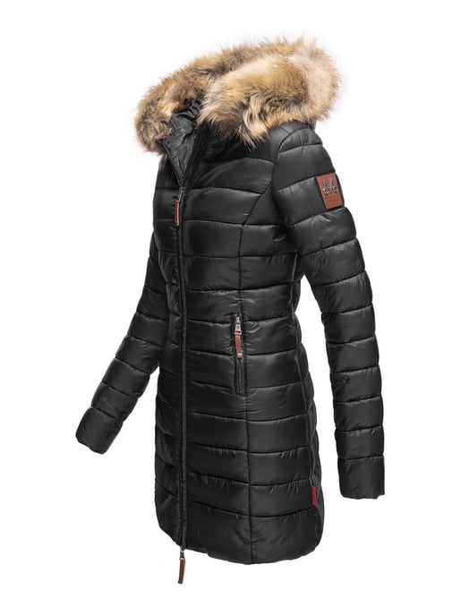 Chaqueta Marikoo Rose para mujer con diseño acolchado y cuello de pelo sintético desmontable - Image 2