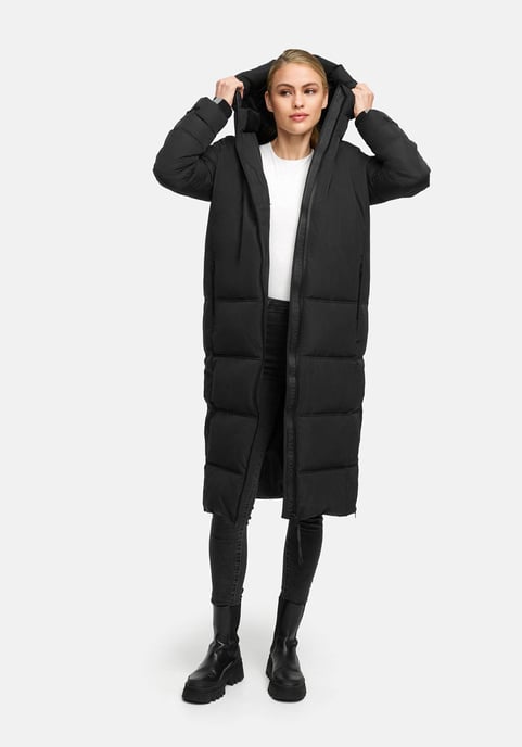 Abrigo acolchado de invierno Marikoo Honiaa XVI para mujer con capucha y bolsillos con cremallera - Image 6