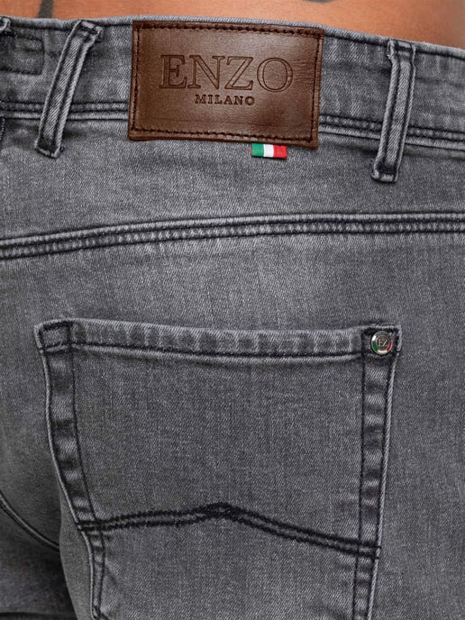 Enzo Milano | Vaqueros ajustados elásticos para hombre - Image 4