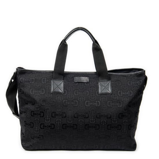 Gucci Medium Shopping Tote en Negro Lienzo - Image 1