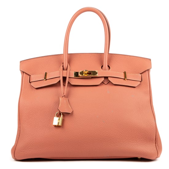 Hermès Birkin 35 en Crevette Piel de becerro - Image 1