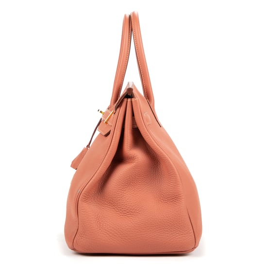 Hermès Birkin 35 en Crevette Piel de becerro - Image 3