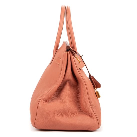 Hermès Birkin 35 en Crevette Piel de becerro - Image 5