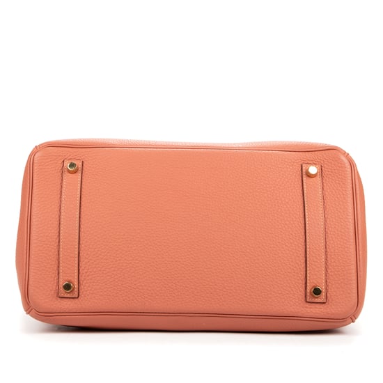Hermès Birkin 35 en Crevette Piel de becerro - Image 6