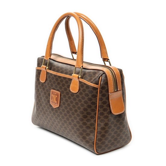 Celine Vintage Small Boston  en Marrón Lona recubierta - Image 2
