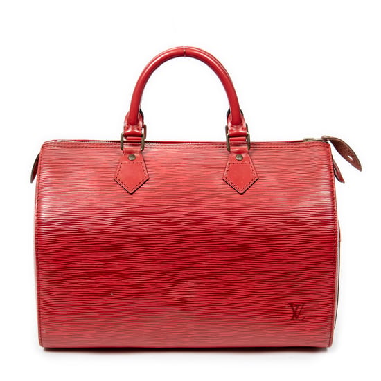 Louis Vuitton Speedy 30 en Rojo Piel de becerro - Image 5