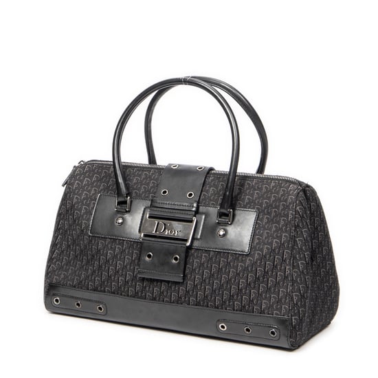 Dior Street Chic Top Handle  en Negro Lienzo - Image 2