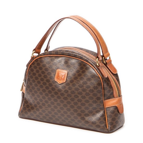 Celine Dome Top Handle en Marrón Lona recubierta - Image 2
