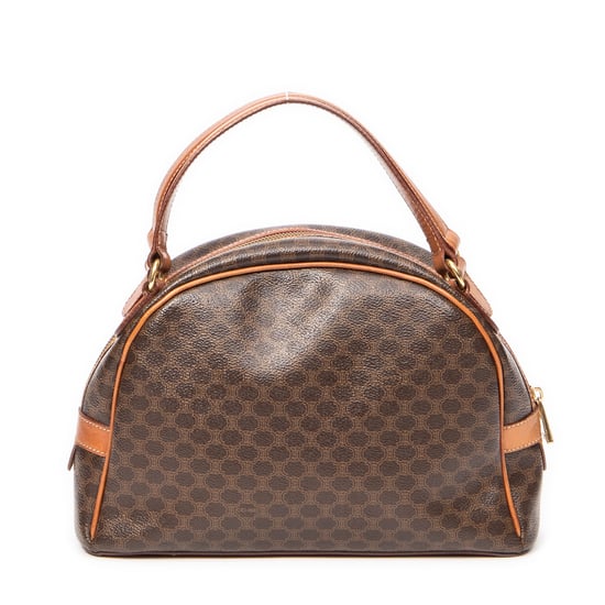 Celine Dome Top Handle en Marrón Lona recubierta - Image 5