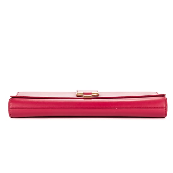 Yves Saint Laurent Ligne-Y Pochette Small en Rosa Piel de becerro - Image 6