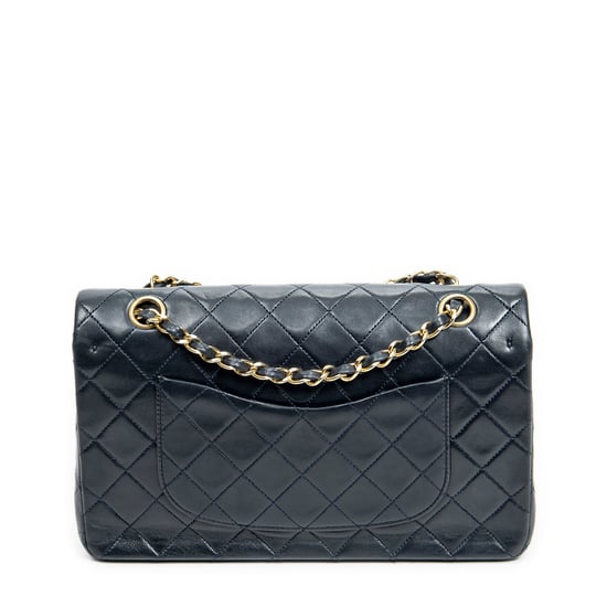 Chanel Classic Double Flap 26 en Azul marino Piel de becerro - Image 5