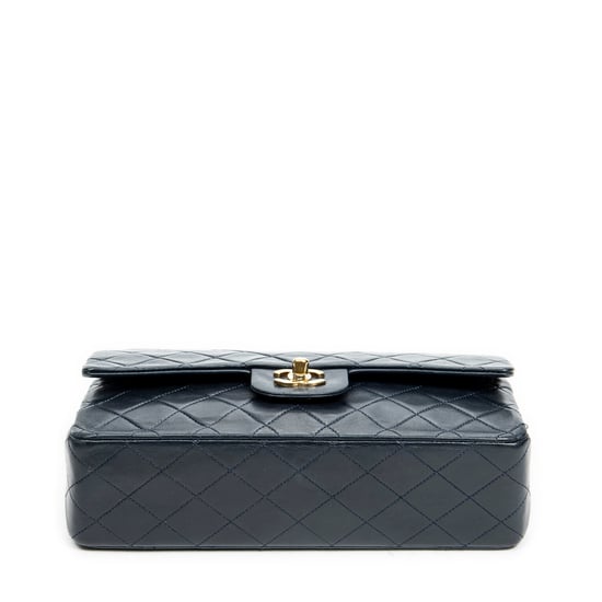 Chanel Classic Double Flap 26 en Azul marino Piel de becerro - Image 6
