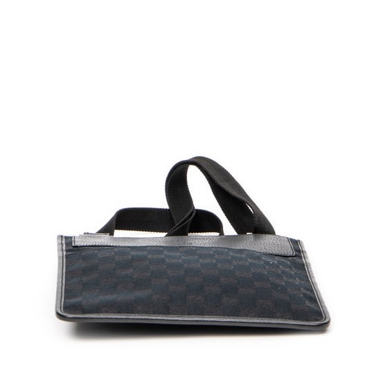 Gucci Small Flat Messenger  en Negro Lienzo - Image 6